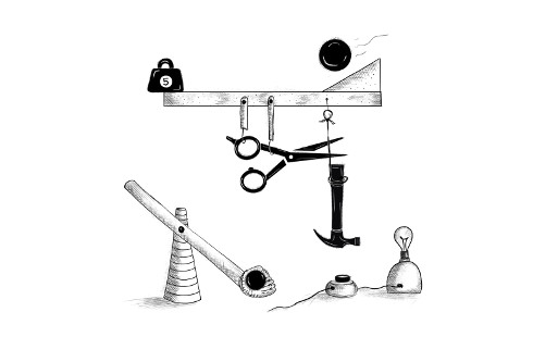 Picture a Rube Goldberg machine