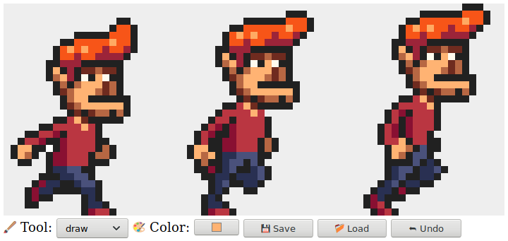 create pixel art characters